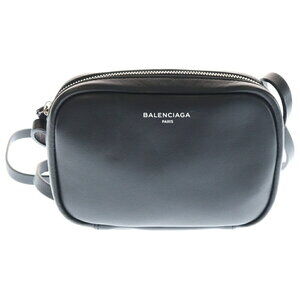 BALENCIAGA Camera Bag Shoulder Black Leather ANNEX